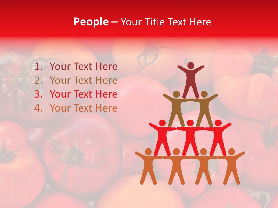 Red And Yellow Heirloom Tomatoes PowerPoint Template