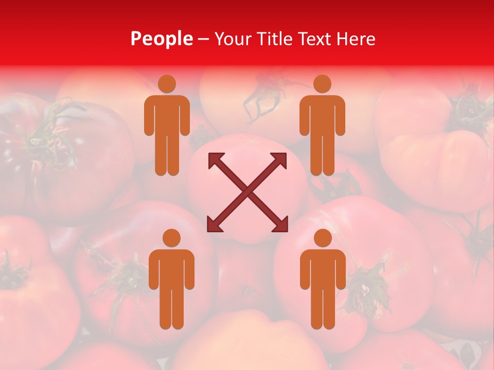 Red And Yellow Heirloom Tomatoes PowerPoint Template