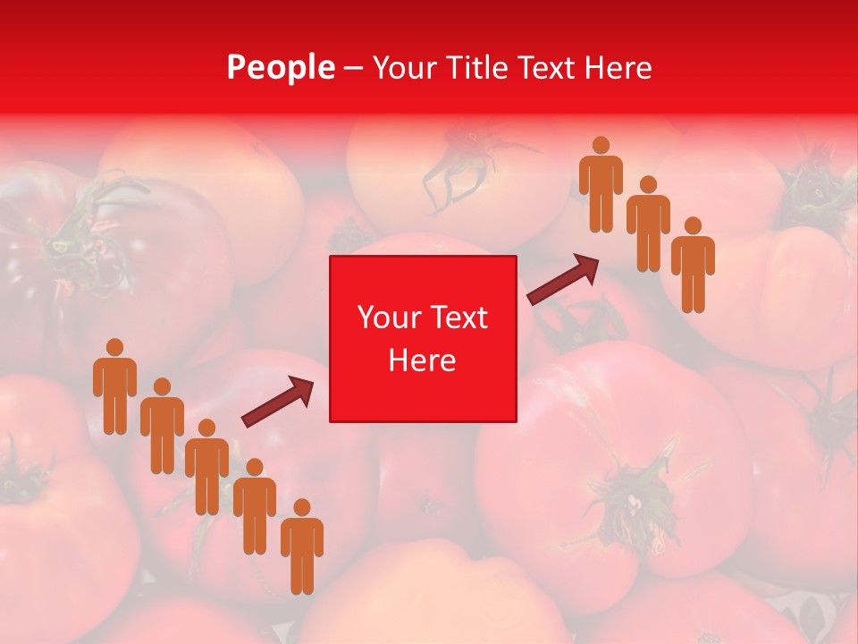 Red And Yellow Heirloom Tomatoes PowerPoint Template