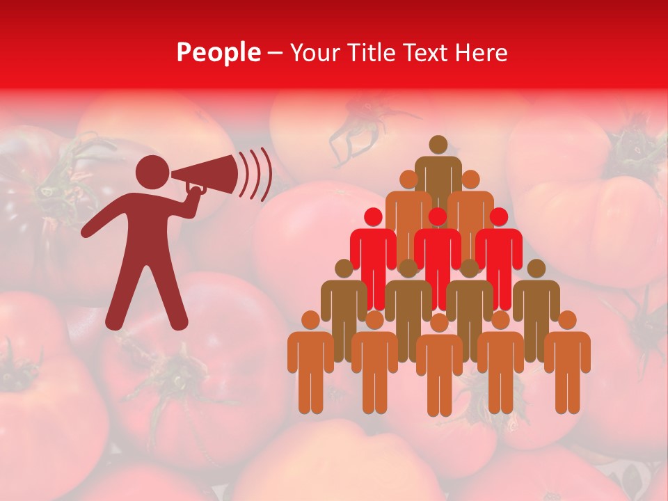 Red And Yellow Heirloom Tomatoes PowerPoint Template