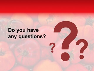 Red And Yellow Heirloom Tomatoes PowerPoint Template