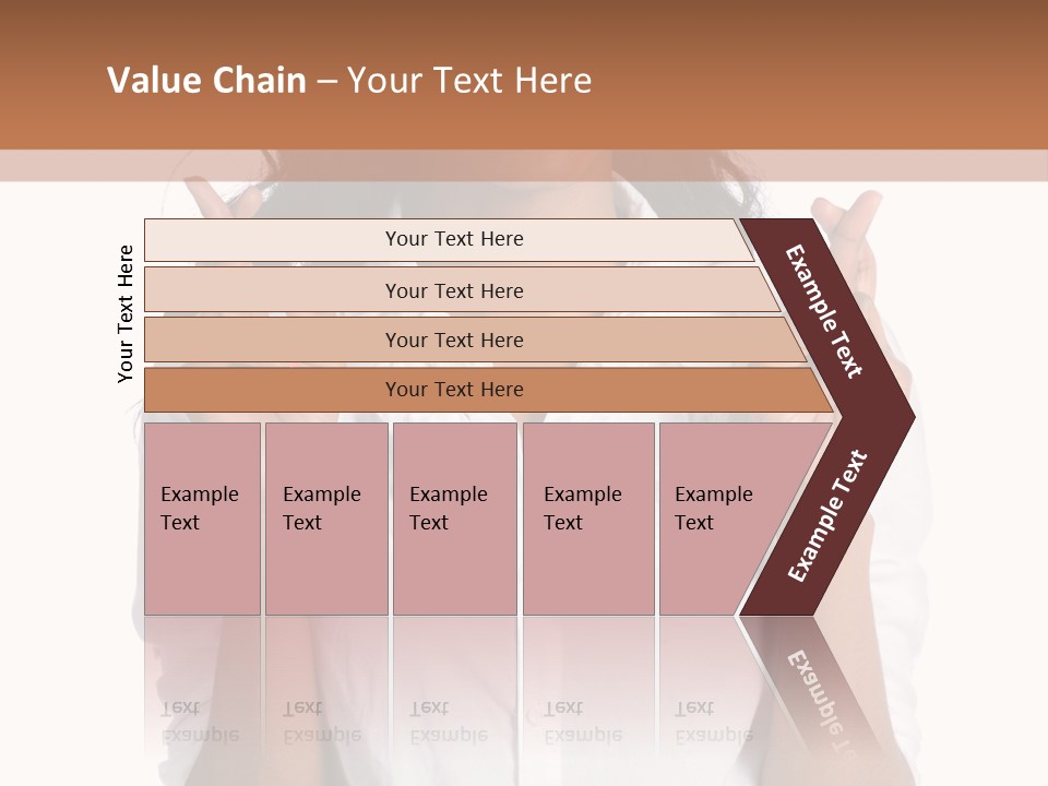 African American Businesswoman Smiling Showing Fingers Crossed PowerPoint Template