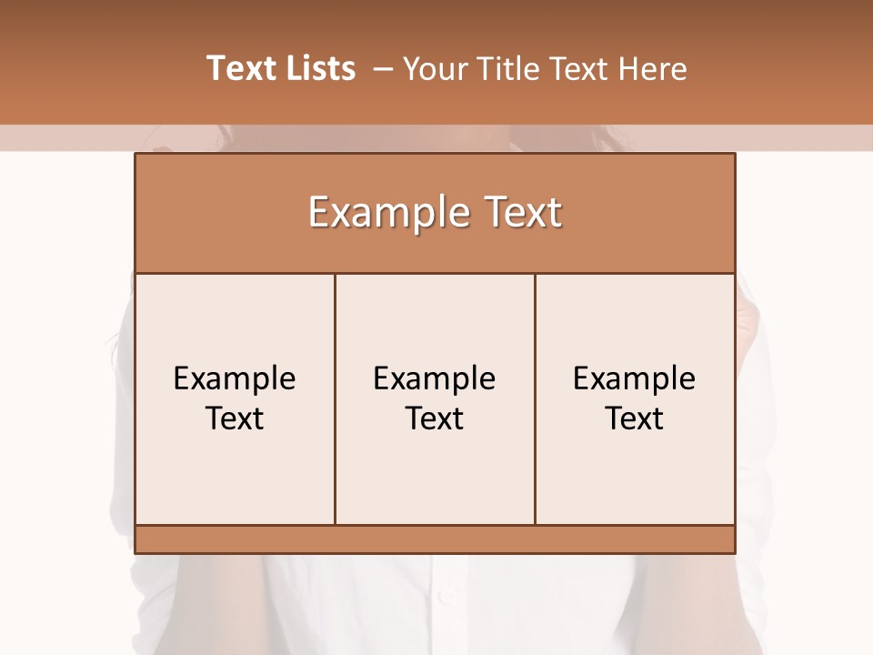 African American Businesswoman Smiling Showing Fingers Crossed PowerPoint Template