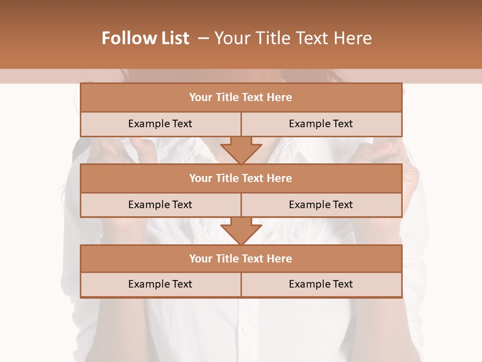 African American Businesswoman Smiling Showing Fingers Crossed PowerPoint Template