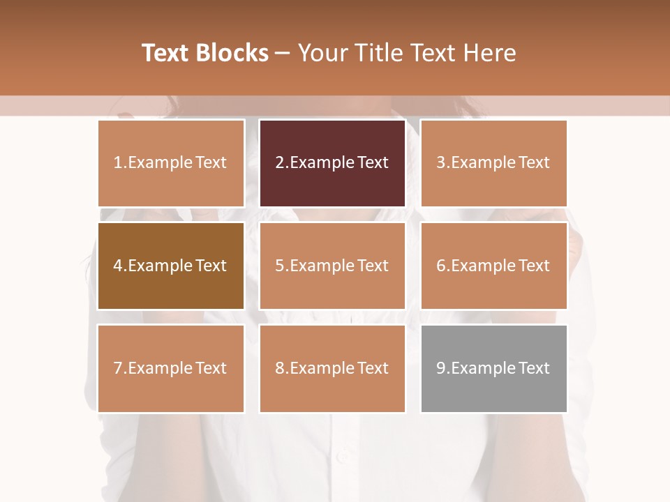 African American Businesswoman Smiling Showing Fingers Crossed PowerPoint Template