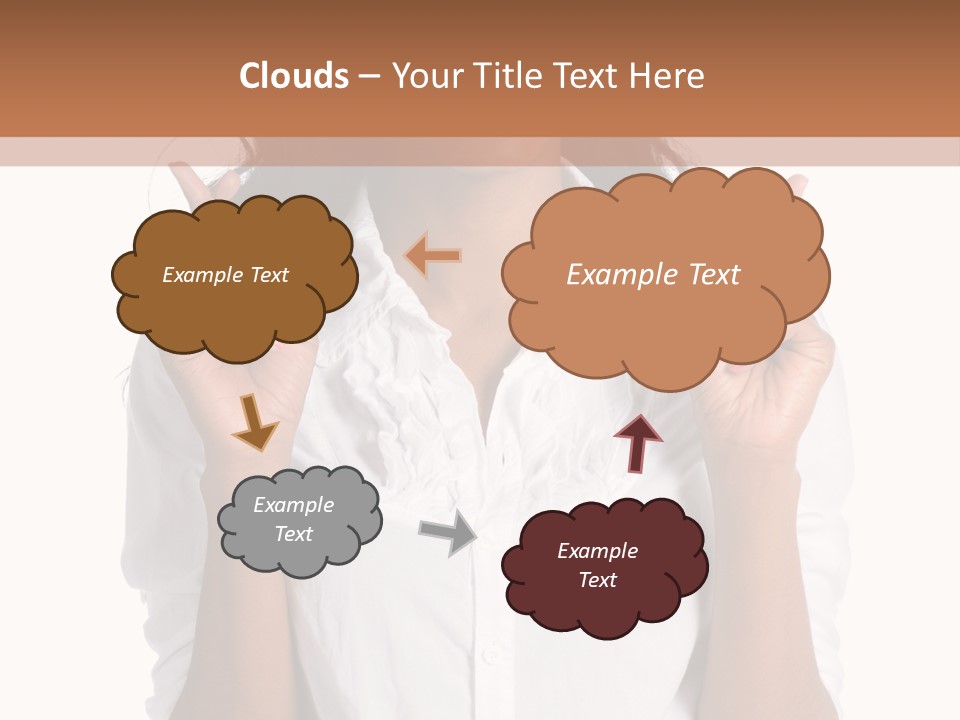 African American Businesswoman Smiling Showing Fingers Crossed PowerPoint Template