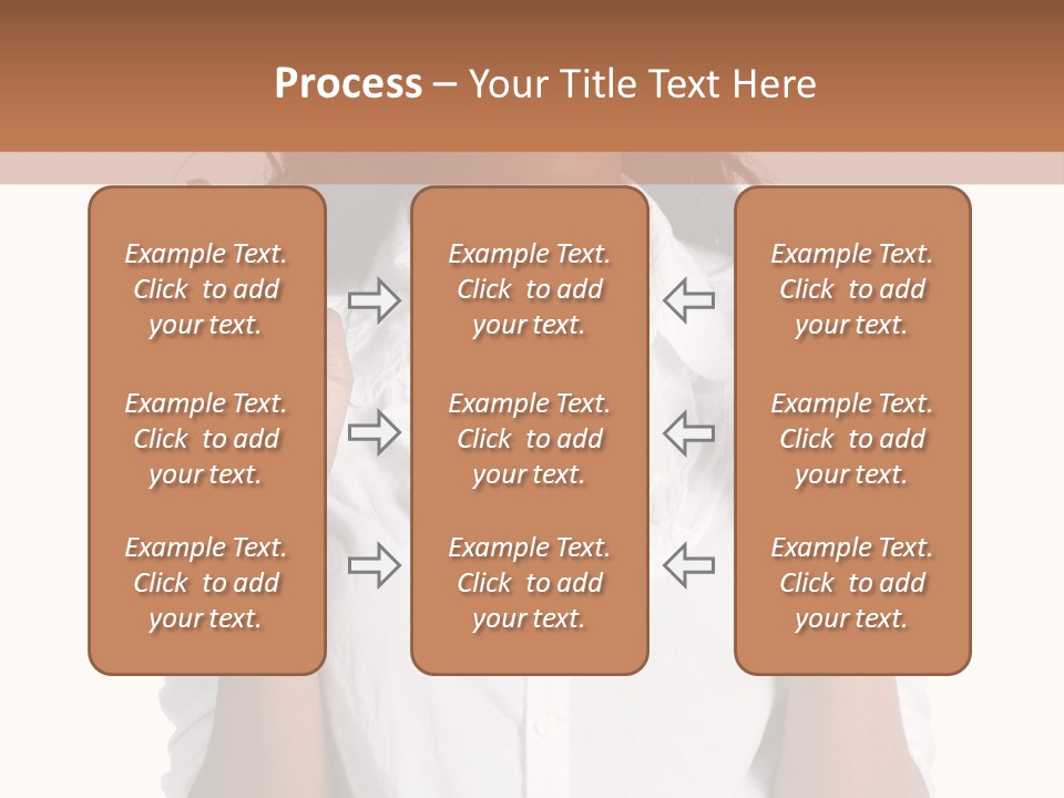 African American Businesswoman Smiling Showing Fingers Crossed PowerPoint Template