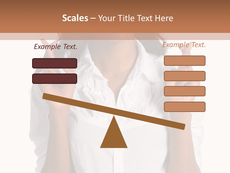 African American Businesswoman Smiling Showing Fingers Crossed PowerPoint Template