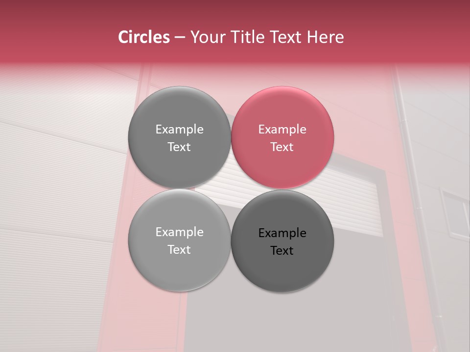 Open Door Of The Modern Industrial Storage Warehouse PowerPoint Template