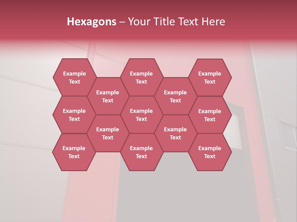Open Door Of The Modern Industrial Storage Warehouse PowerPoint Template