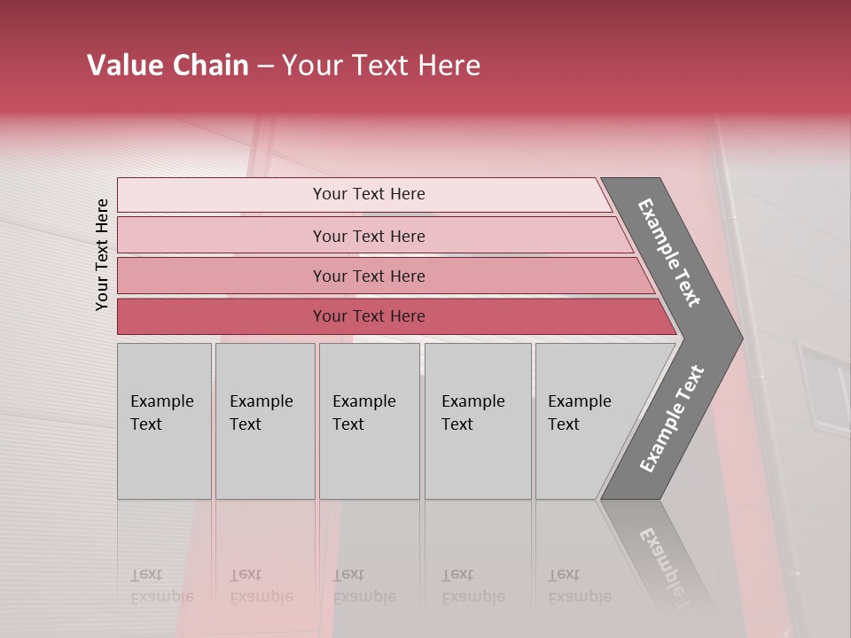 Open Door Of The Modern Industrial Storage Warehouse PowerPoint Template