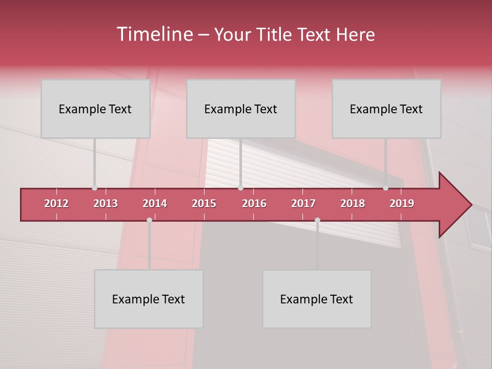 Open Door Of The Modern Industrial Storage Warehouse PowerPoint Template