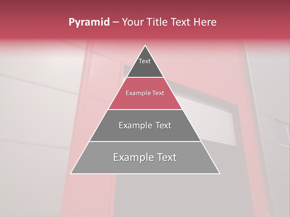 Open Door Of The Modern Industrial Storage Warehouse PowerPoint Template
