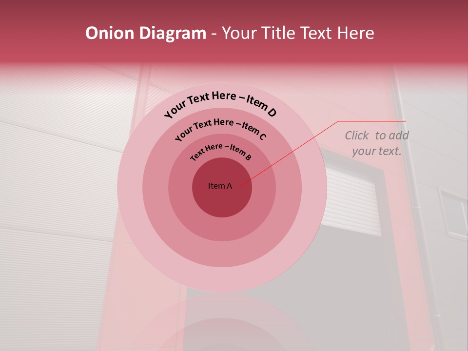 Open Door Of The Modern Industrial Storage Warehouse PowerPoint Template