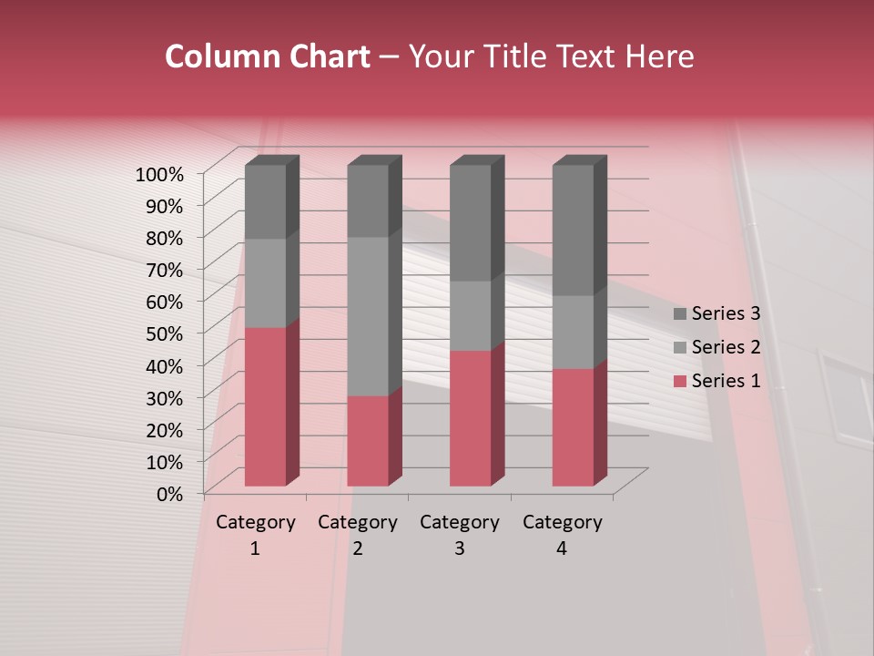 Open Door Of The Modern Industrial Storage Warehouse PowerPoint Template