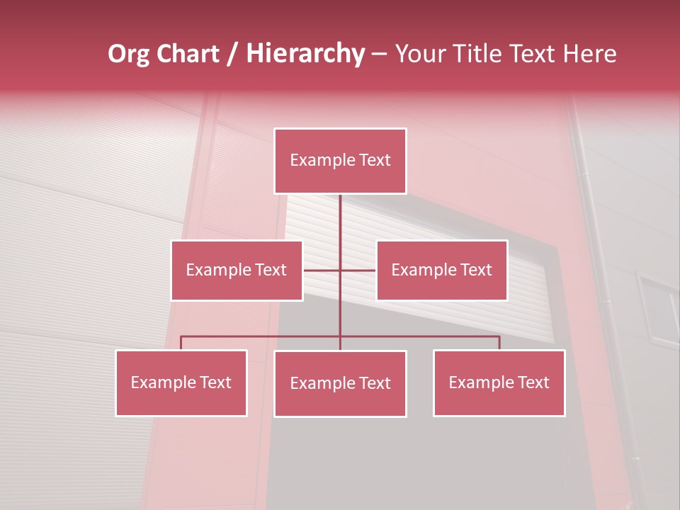 Open Door Of The Modern Industrial Storage Warehouse PowerPoint Template