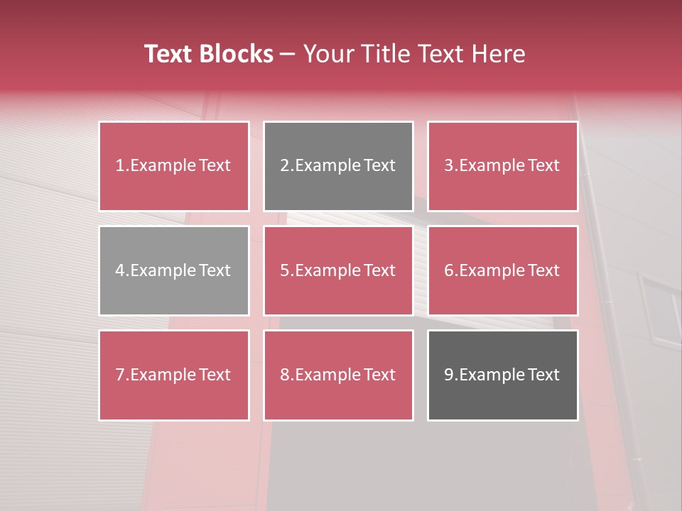 Open Door Of The Modern Industrial Storage Warehouse PowerPoint Template