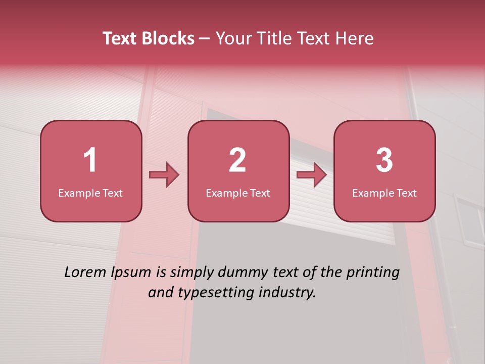 Open Door Of The Modern Industrial Storage Warehouse PowerPoint Template