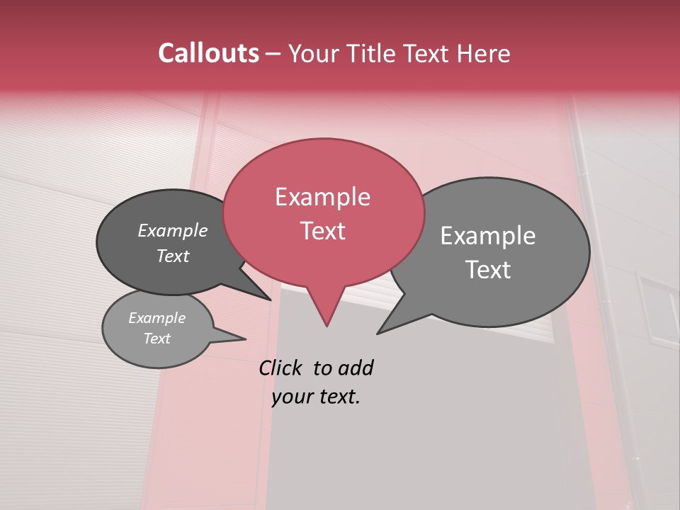 Open Door Of The Modern Industrial Storage Warehouse PowerPoint Template
