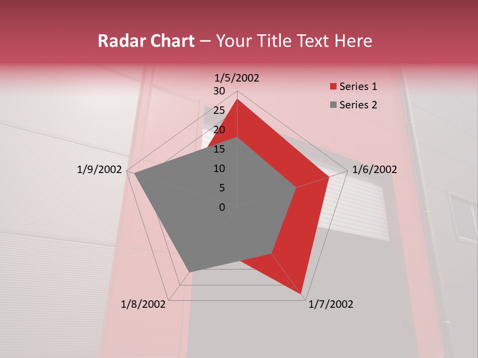 Open Door Of The Modern Industrial Storage Warehouse PowerPoint Template