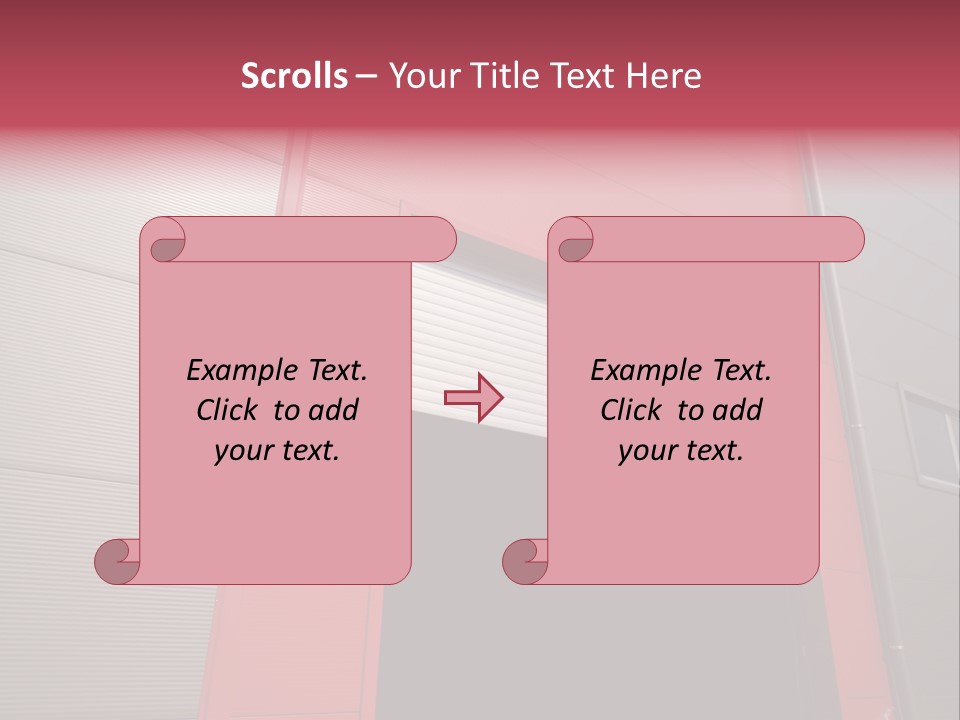 Open Door Of The Modern Industrial Storage Warehouse PowerPoint Template