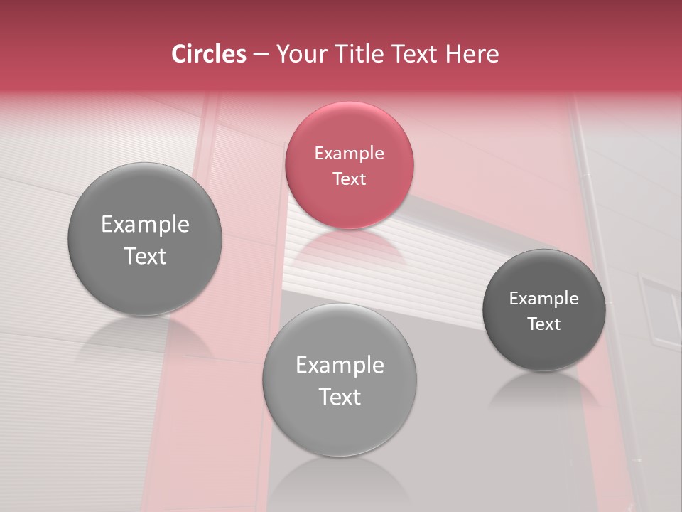 Open Door Of The Modern Industrial Storage Warehouse PowerPoint Template