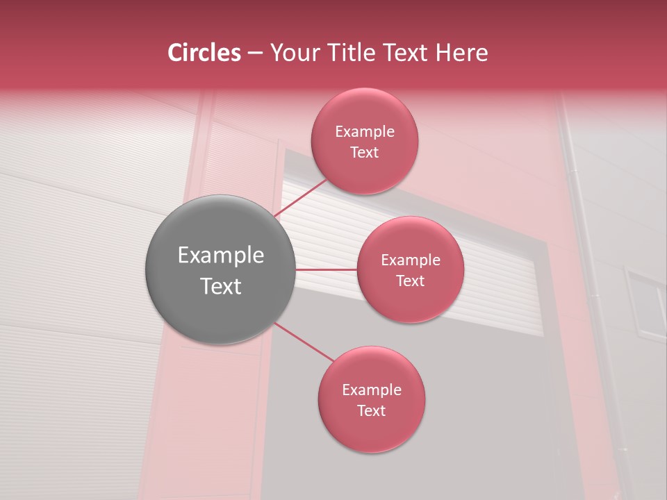 Open Door Of The Modern Industrial Storage Warehouse PowerPoint Template