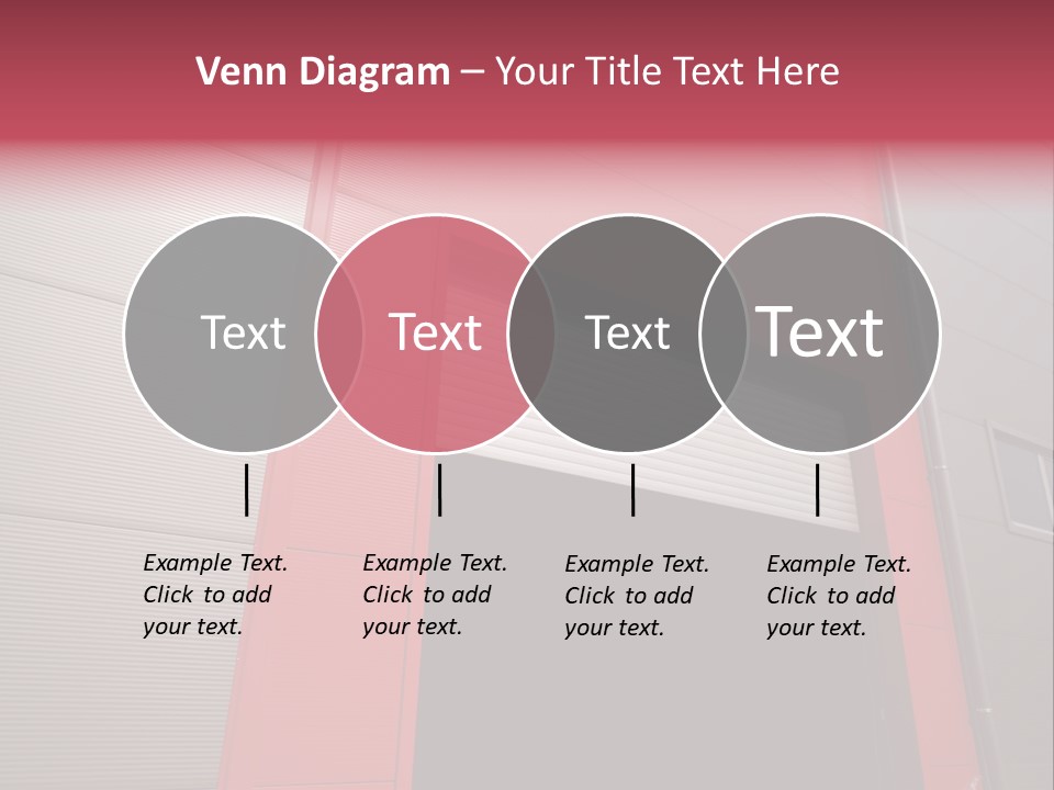 Open Door Of The Modern Industrial Storage Warehouse PowerPoint Template