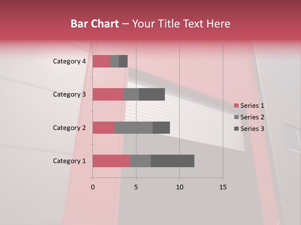Open Door Of The Modern Industrial Storage Warehouse PowerPoint Template