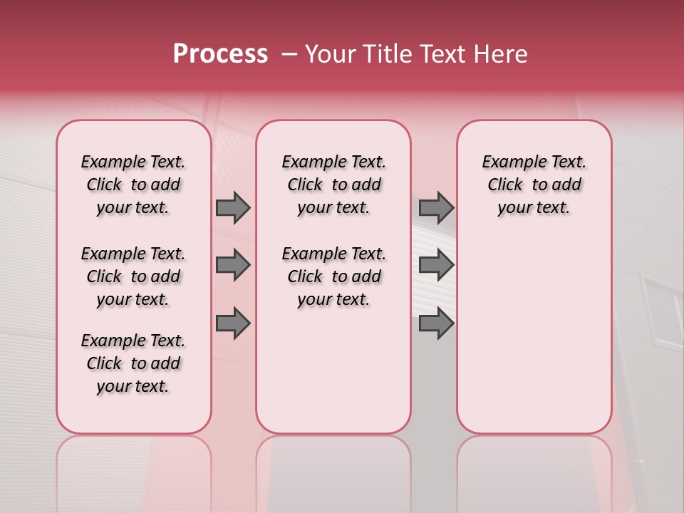 Open Door Of The Modern Industrial Storage Warehouse PowerPoint Template
