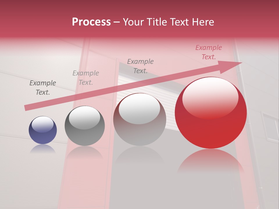 Open Door Of The Modern Industrial Storage Warehouse PowerPoint Template