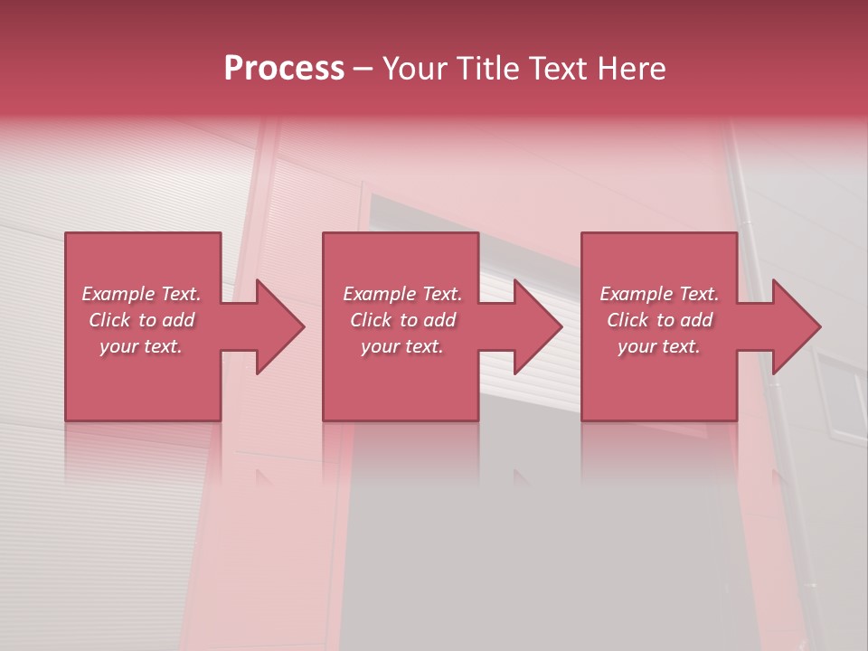 Open Door Of The Modern Industrial Storage Warehouse PowerPoint Template