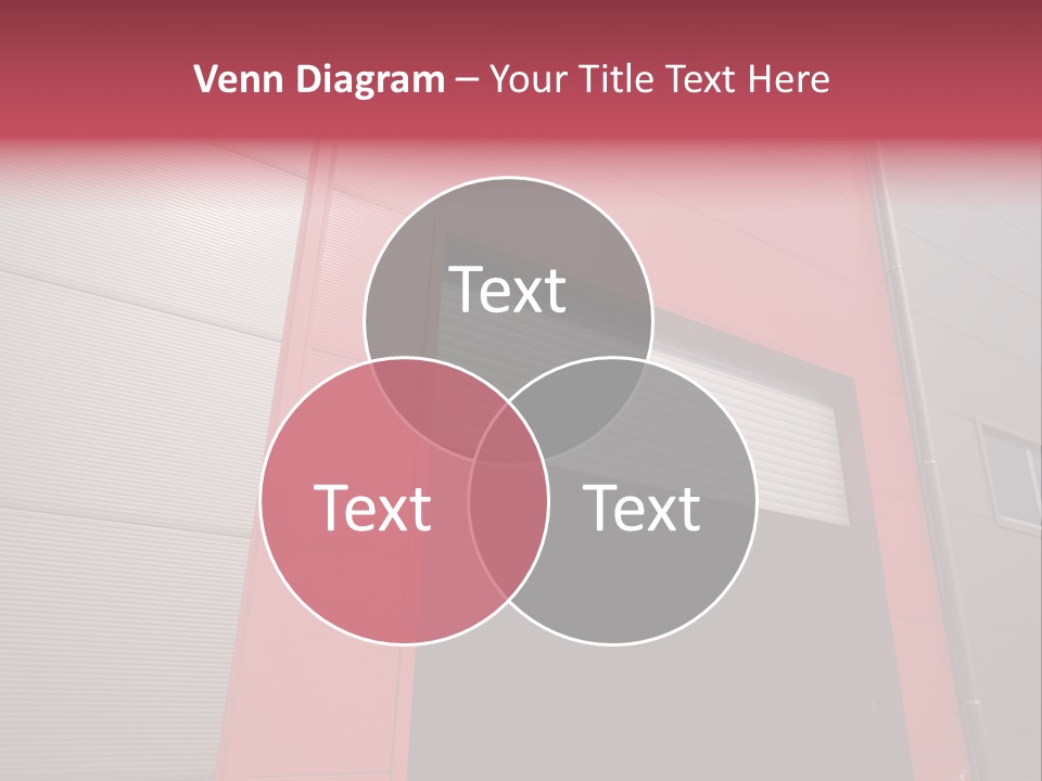 Open Door Of The Modern Industrial Storage Warehouse PowerPoint Template