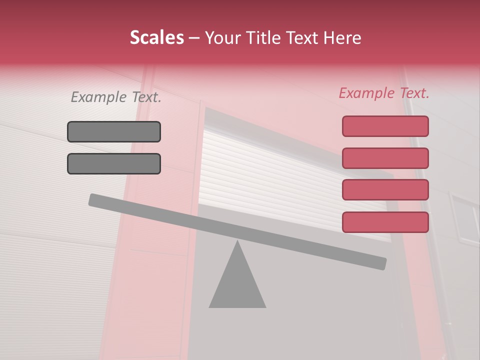 Open Door Of The Modern Industrial Storage Warehouse PowerPoint Template