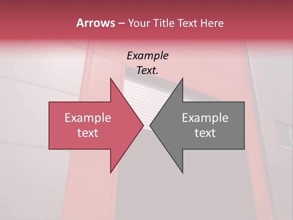 Open Door Of The Modern Industrial Storage Warehouse PowerPoint Template