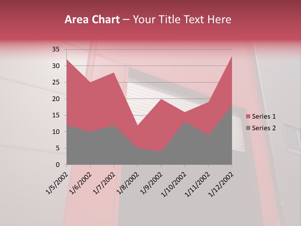 Open Door Of The Modern Industrial Storage Warehouse PowerPoint Template