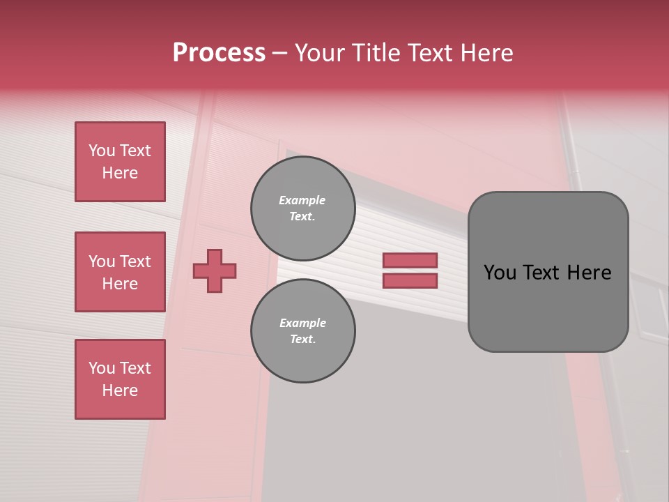 Open Door Of The Modern Industrial Storage Warehouse PowerPoint Template
