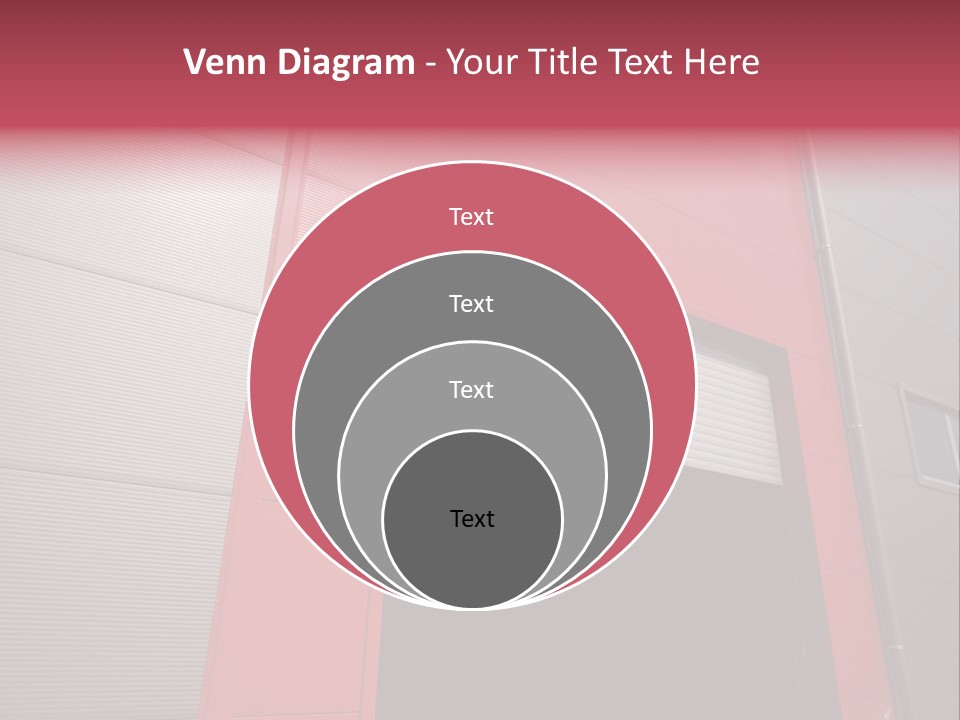 Open Door Of The Modern Industrial Storage Warehouse PowerPoint Template