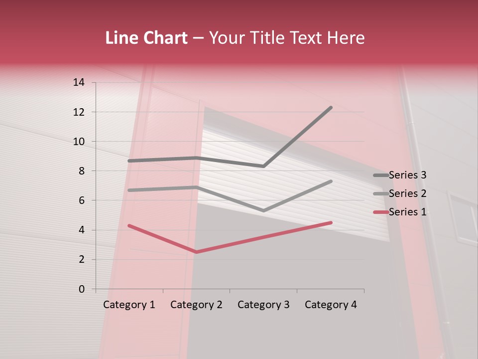 Open Door Of The Modern Industrial Storage Warehouse PowerPoint Template
