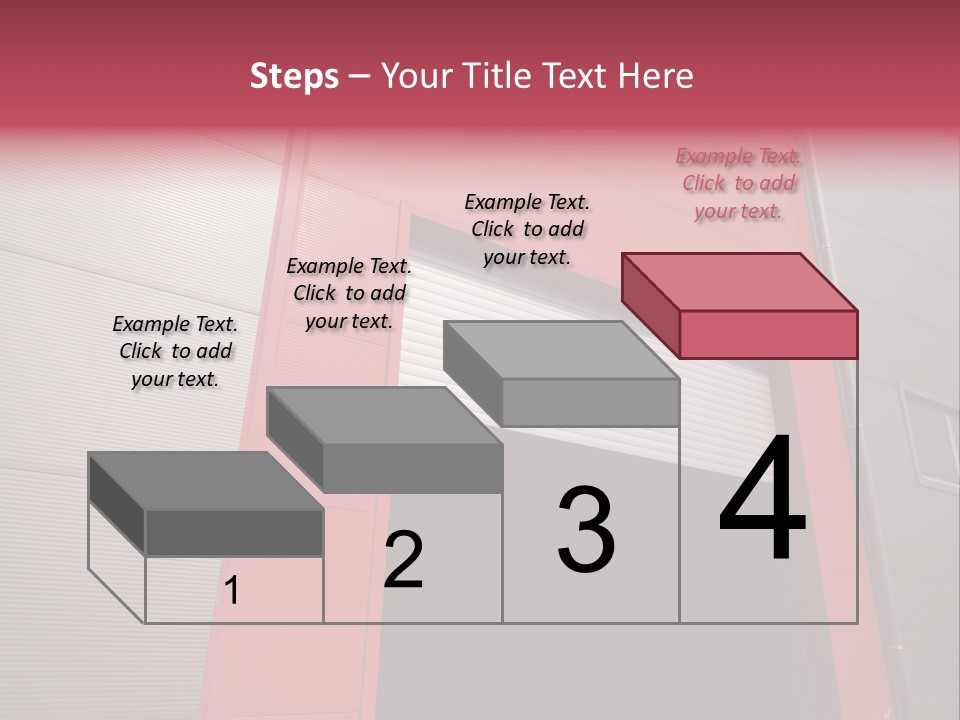 Open Door Of The Modern Industrial Storage Warehouse PowerPoint Template