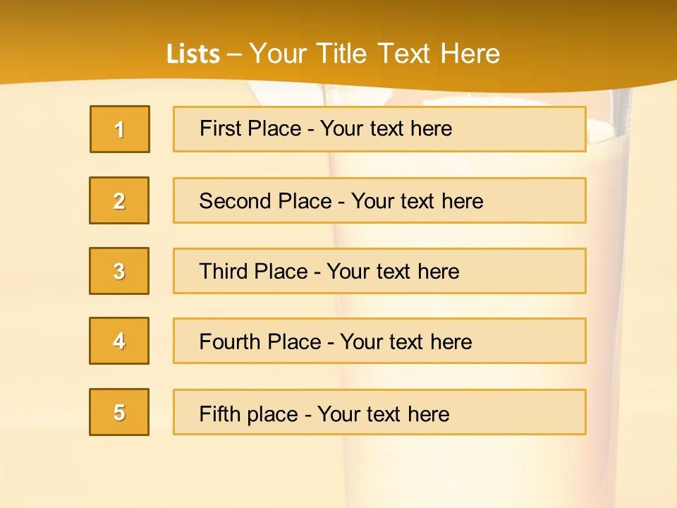 A Glass Of Milk With A Banana On Top Of It PowerPoint Template