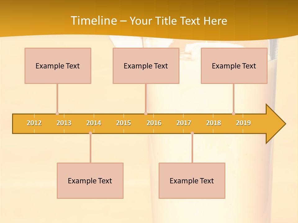 A Glass Of Milk With A Banana On Top Of It PowerPoint Template