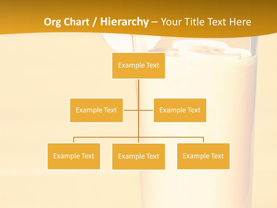 A Glass Of Milk With A Banana On Top Of It PowerPoint Template