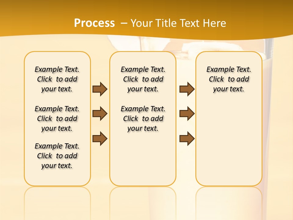 A Glass Of Milk With A Banana On Top Of It PowerPoint Template