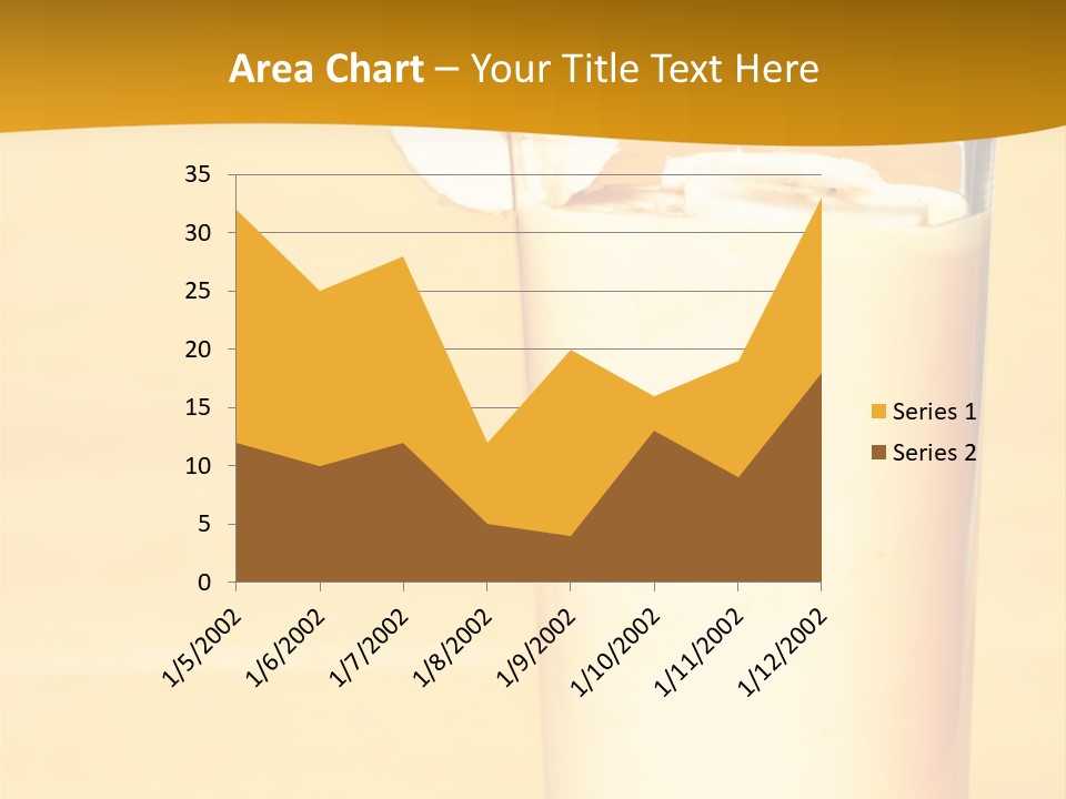 A Glass Of Milk With A Banana On Top Of It PowerPoint Template