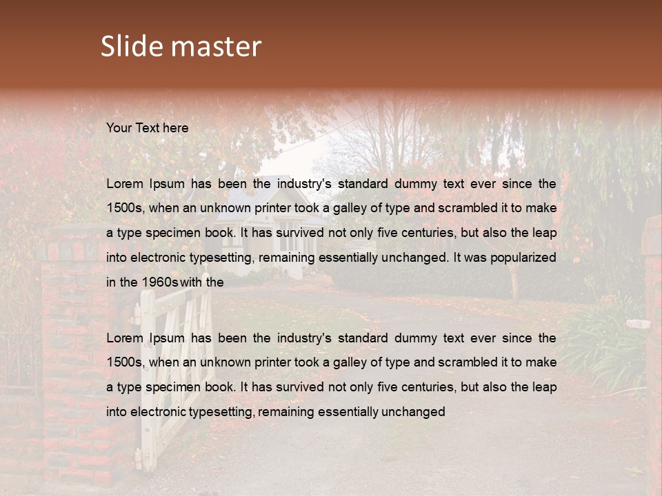 Portrait Of Young Elegance Woman Stroking Her Beautiful Face PowerPoint Template