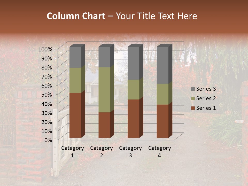 Portrait Of Young Elegance Woman Stroking Her Beautiful Face PowerPoint Template