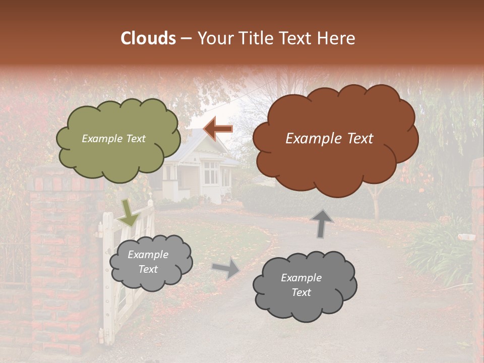 Portrait Of Young Elegance Woman Stroking Her Beautiful Face PowerPoint Template