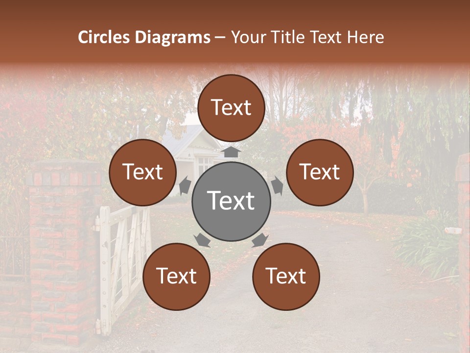 Portrait Of Young Elegance Woman Stroking Her Beautiful Face PowerPoint Template