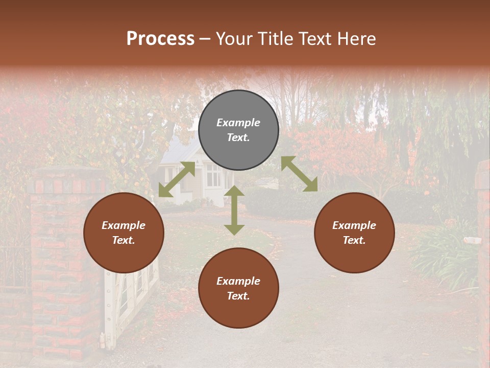 Portrait Of Young Elegance Woman Stroking Her Beautiful Face PowerPoint Template